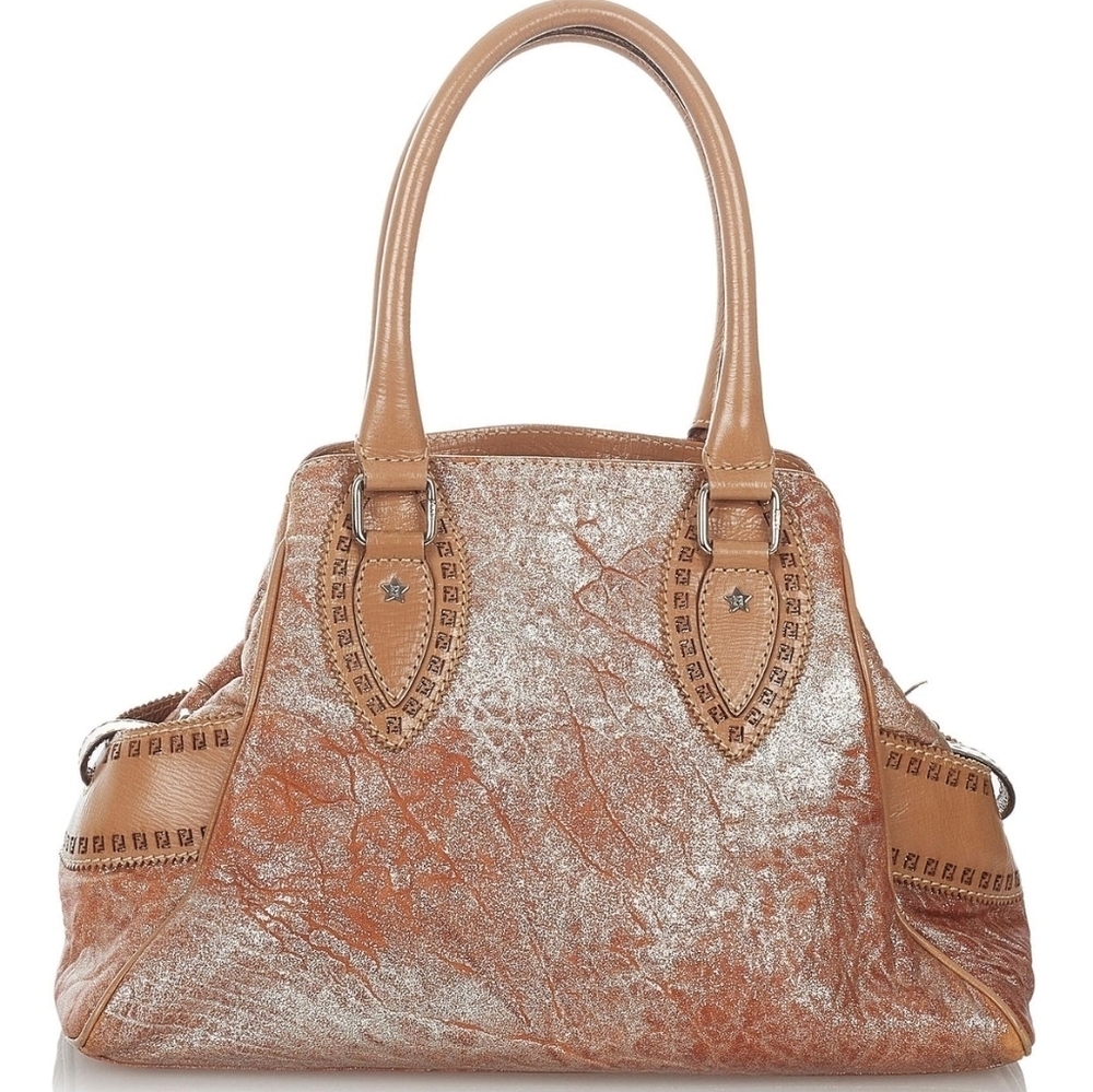 2× HP. Fendi Du Jour Leather Bag